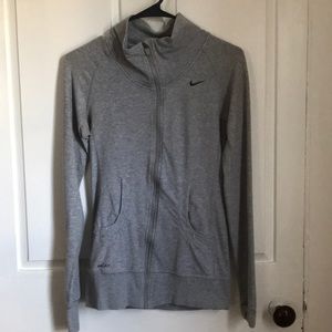 Grey Nike Zip Up